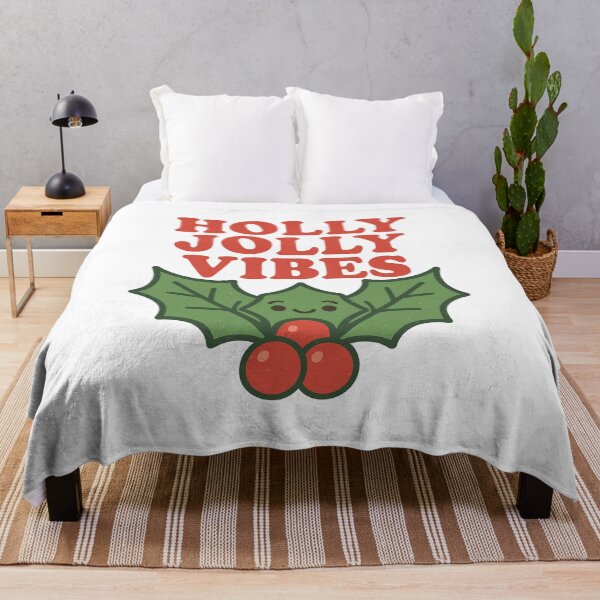 Item preview, Holly Jolly Vibes – Funny Christmas Holiday Pun designed and sold by BloomKind.