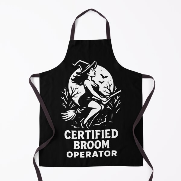 Item preview, Certified Broom Operator Funny Halloween witch designed and sold by LuminOrb.