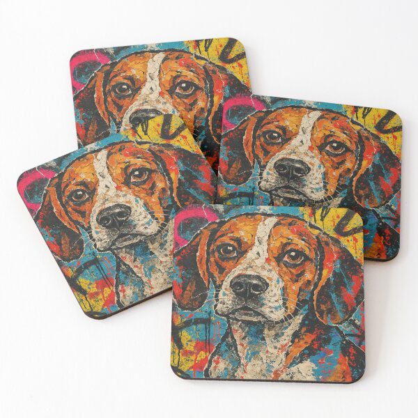 Item preview, Torn Paper Pop Art Beagle Street Collage designed and sold by Beagletopia.