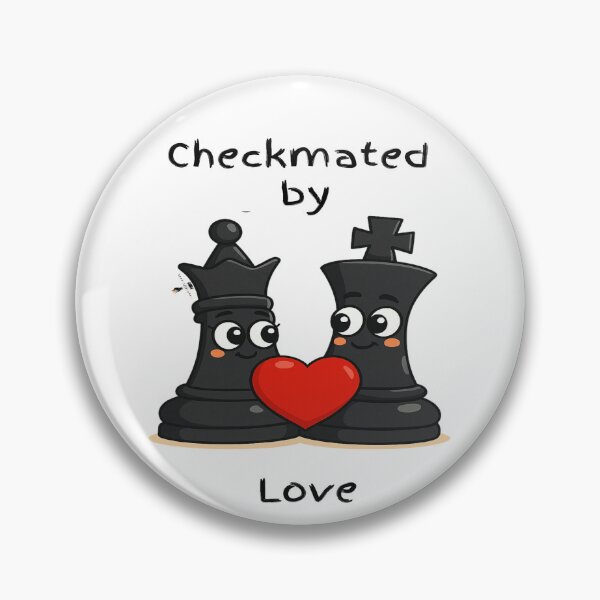 Item preview, Checkmated by Love – Romantic Chess King & Queen designed and sold by PawnShiftGoods.
