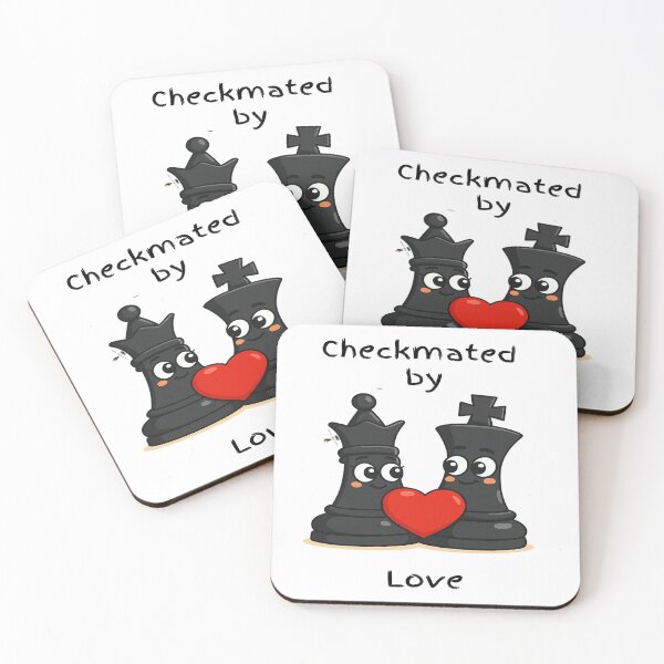 Item preview, Checkmated by Love – Romantic Chess King & Queen designed and sold by PawnShiftGoods.