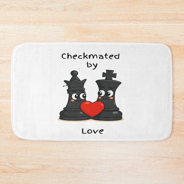 Item preview, Checkmated by Love – Romantic Chess King & Queen designed and sold by PawnShiftGoods.