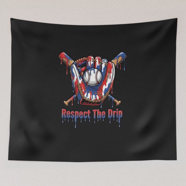 Item preview, Red White Blue Baseball Ice Cream Drip Youth Boys Baseball designed and sold by diyoor.