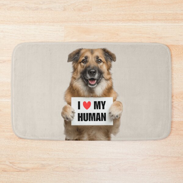 Item preview, Cute Chinook dog with Signboard I love my Human  designed and sold by LazyOwlStore.