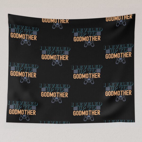 Item preview, I Leveled Up to Godmother Gamer Baby Reveal designed and sold by LuxeGraphix.