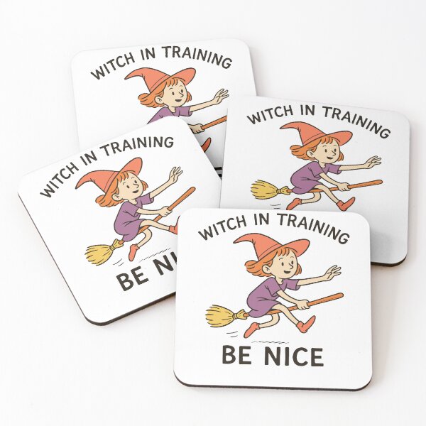 Item preview, Witch In Training Be Nice Halloween Fun designed and sold by LuminOrb.