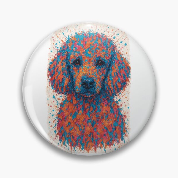 Item preview, Paint Spatter Style Poodle Abstract Art designed and sold by Pokah79.