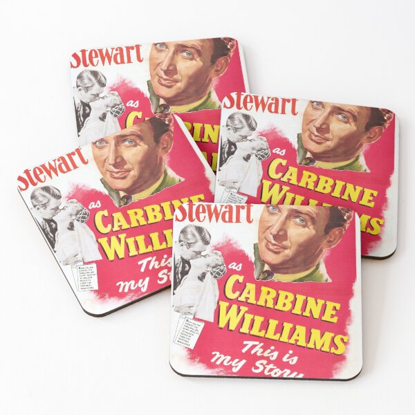 Item preview, Carbine Williams Movie Poster – 1952 Jimmy Stewart Film – Classic Biopic Wall Art designed and sold by neildoch.