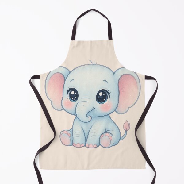 Item preview, kawaii elephant design classic tshirt and sticker designed and sold by anandsiva2703.