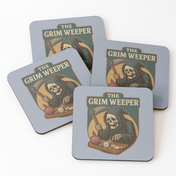 Item preview, The Grim Weeper – Crying Grim Reaper Onion Cutting Parody designed and sold by hangmeart.