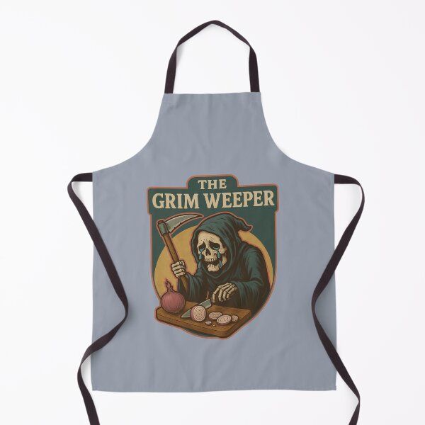 Item preview, The Grim Weeper – Crying Grim Reaper Onion Cutting Parody designed and sold by hangmeart.