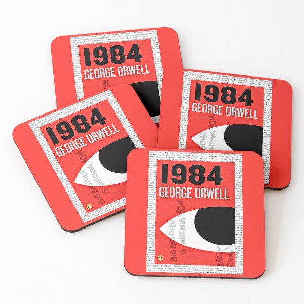 Item preview, Vintage 1984 Book Cover Art Print by George Orwell designed and sold by booksnbobs.