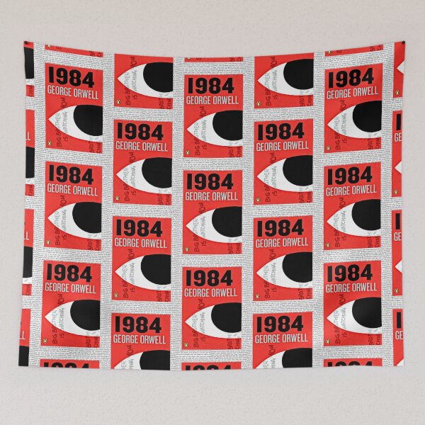 Item preview, Vintage 1984 Book Cover Art Print by George Orwell designed and sold by booksnbobs.