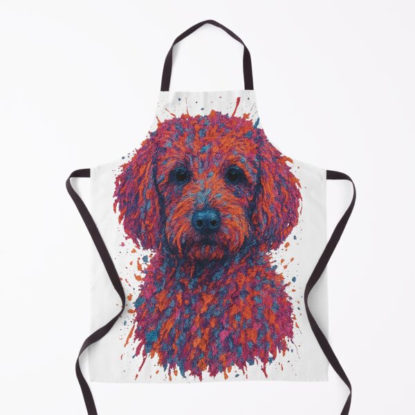 Item preview, Paint Spatter Style Labradoodle Abstract Art designed and sold by Pokah79.