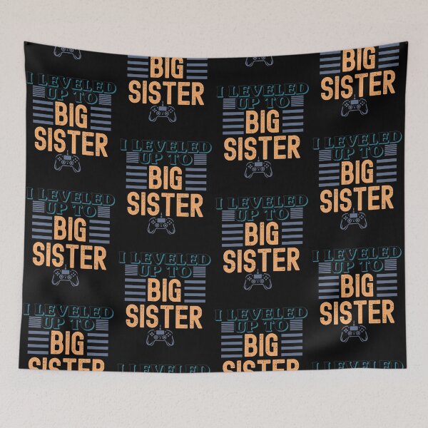 Item preview, I Leveled Up to Big Sister Funny Gamer Pregnancy Announcement designed and sold by LuxeGraphix.