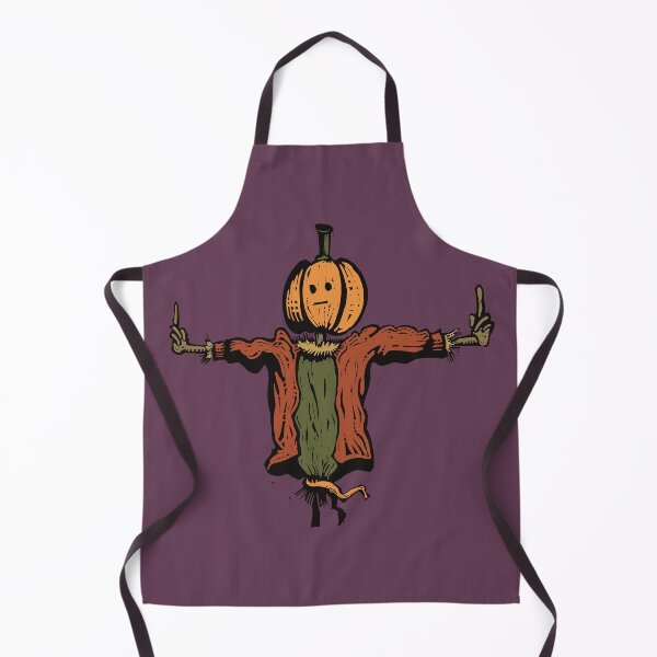 Aperçu de l'œuvre Linogravure numérique d'Halloween – Illustration d'épouvantail citrouille créée et vendue par Print_gasm.