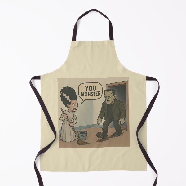 Item preview, You Monster – Funny Frankenstein & Bride Parody designed and sold by hangmeart.