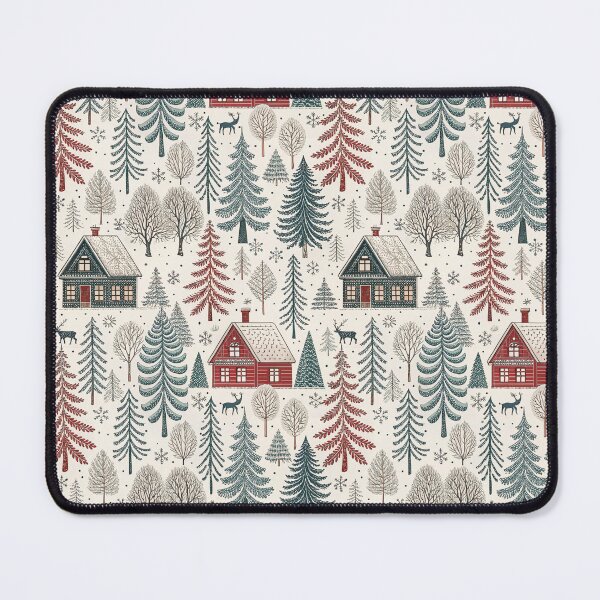 Item preview, Cozy Houses & Pine Trees | Cozy Winter Nordic designed and sold by Shuga-Design.