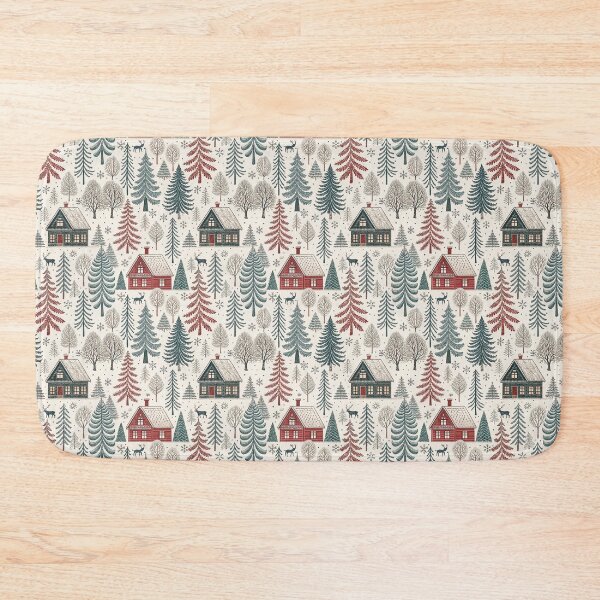 Item preview, Cozy Houses & Pine Trees | Cozy Winter Nordic designed and sold by Shuga-Design.