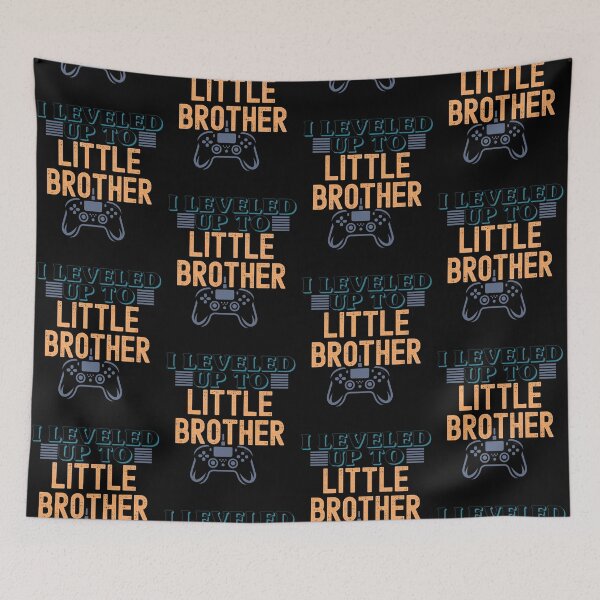 Item preview, I Leveled Up to Little Brother Gamer Baby Announcement designed and sold by LuxeGraphix.