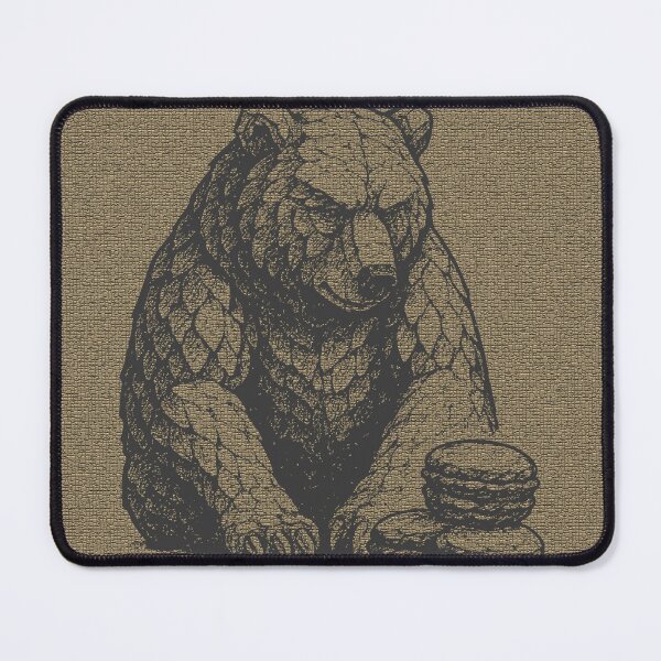 Item preview, A Stone Bear Guarding Macarons designed and sold by SmilingAnny.