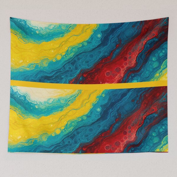 Item preview, Multicolor waves designed and sold by annenambiro.