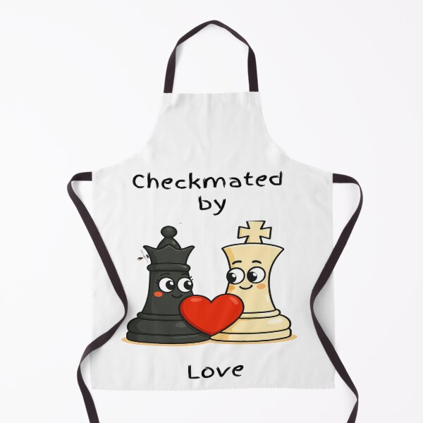 Item preview, Checkmated by Love – White King & Black Queen Chess Romance designed and sold by PawnShiftGoods.