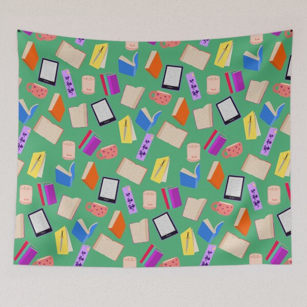 Item preview, Green Bookish Books Mug Ereader candle designed and sold by Lozzie Eliza Designs.