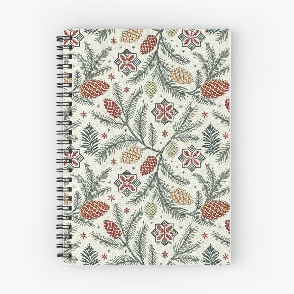 Item preview, Symmetrical Pine & Rosettes | Cozy Winter Nordic designed and sold by Shuga-Design.