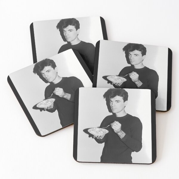 Item preview,  David Byrne Eating Cereal designed and sold by ALYSSARATLIFF.
