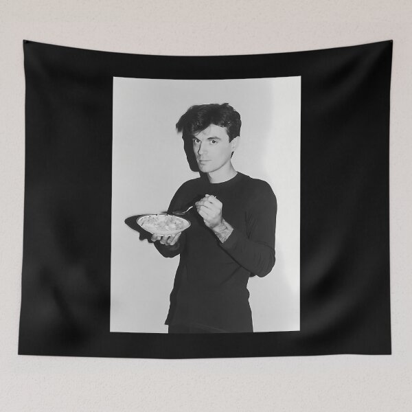 Item preview,  David Byrne Eating Cereal designed and sold by ALYSSARATLIFF.