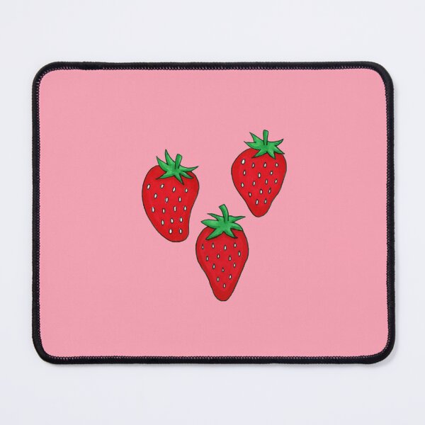 Item preview, Strawberries on pink background designed and sold by FridaSofia85.
