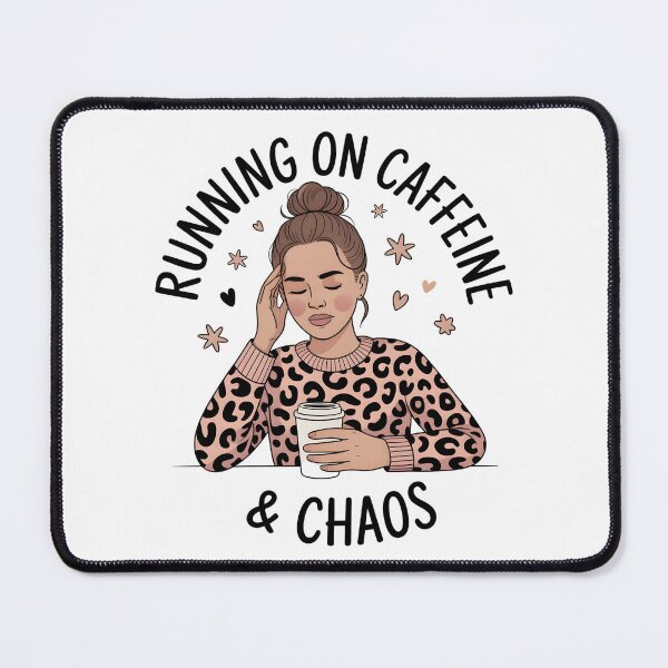 Item preview, Running on Coffeine And Chaos, Gift for Mom designed and sold by elikatti.