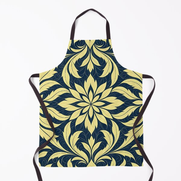 Item preview, Blue, Flowers & Leaves, Abstract Artistic Stylize, Symmetrical Repeated Texture Pattern (image size 8320x12480) designed and sold by Digital-Davinci.