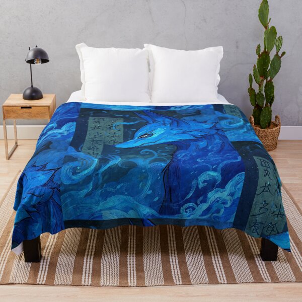 Item preview, The Celestial Blue Kitsune designed and sold by bapupa.