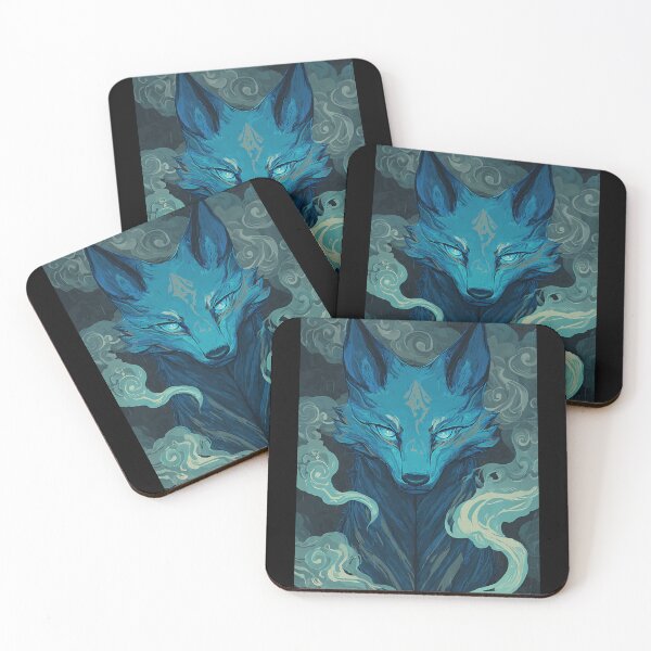 Item preview, The Mythical Blue Kitsune designed and sold by bapupa.
