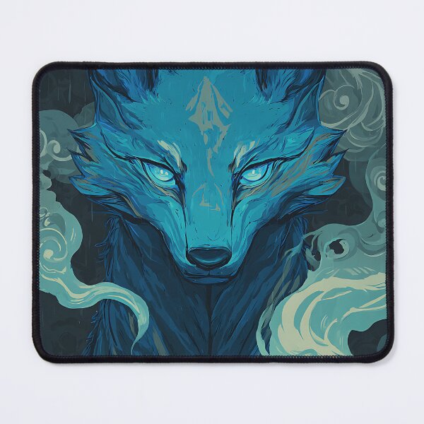 Item preview, The Mythical Blue Kitsune designed and sold by bapupa.