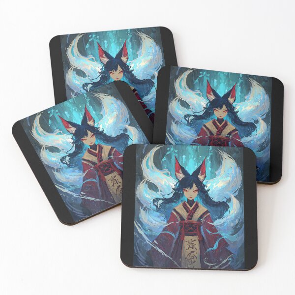 Item preview, Azure Kitsune Fox Spirit designed and sold by bapupa.