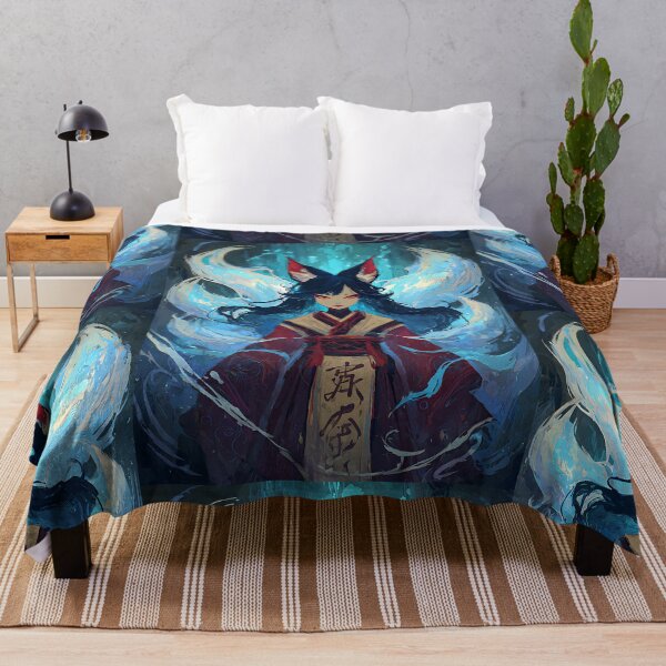 Item preview, Azure Kitsune Fox Spirit designed and sold by bapupa.
