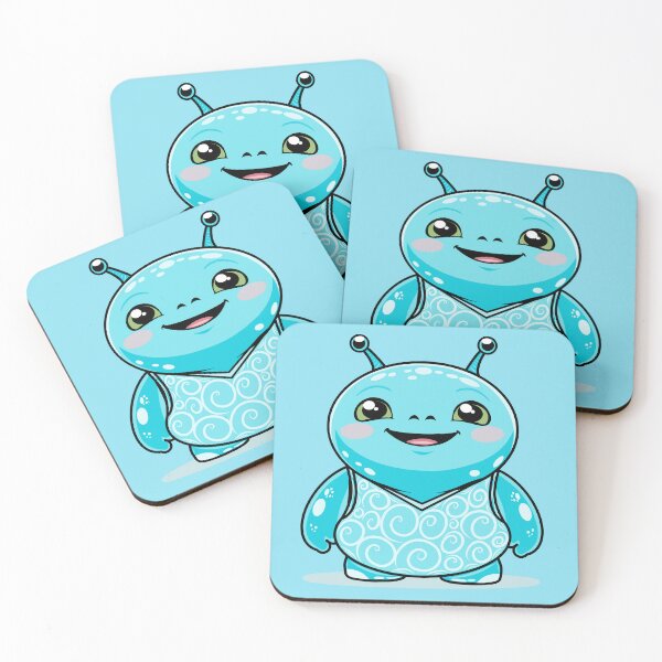 Item preview, An alien with a cute smile. designed and sold by DLORA DESIGN  .