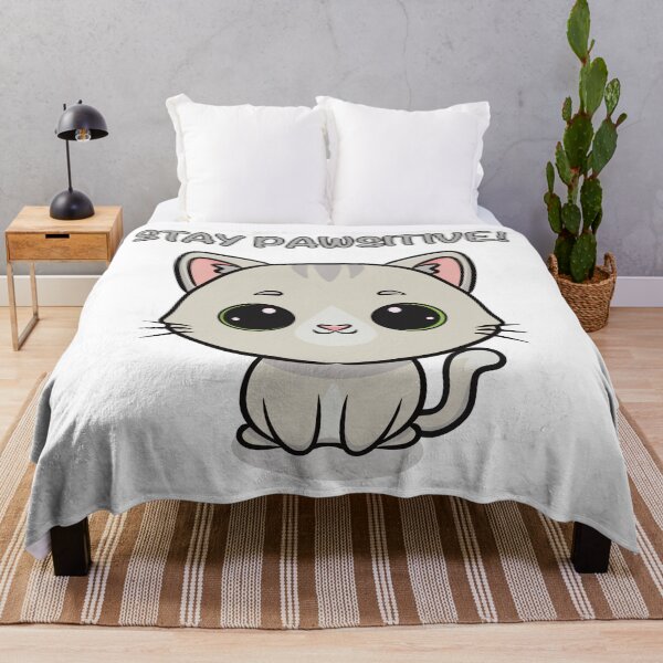 Item preview, Stay Pawsitive Cute Cat Design designed and sold by Elizarfa.
