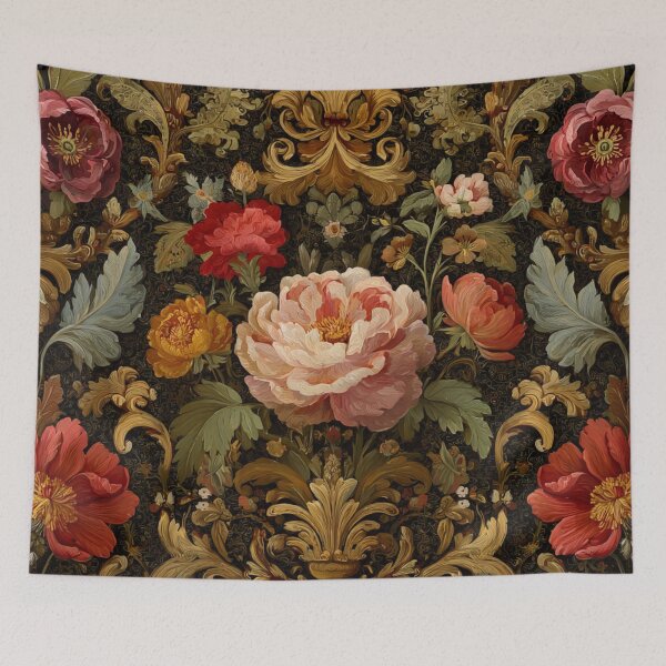 Item preview, Decoupage Vintage Flowers Arrangement Damask 1900 Victorian designed and sold by GrinGalore.