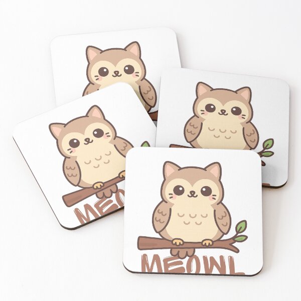 Item preview, Meowl Cat Owl Meme | Brainrot Cute Funny Design for Teenagers designed and sold by Lunaria Arts.