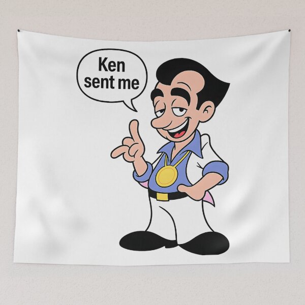 Item preview, Leisure Suit Larry Â€“ Ken Sent Me DOS Retro Game Character designed and sold by ShopPointLessM.