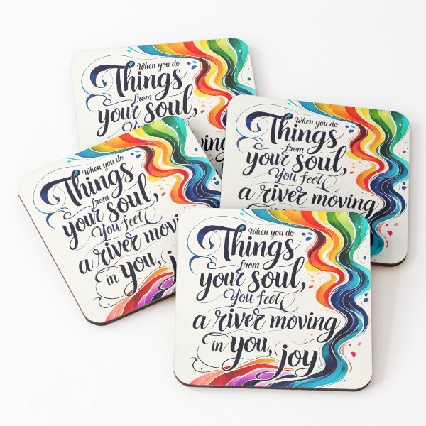 Item preview, When you do things from your soul, you feel a river moving in you, a joy 24 designed and sold by Tom-Johnson.