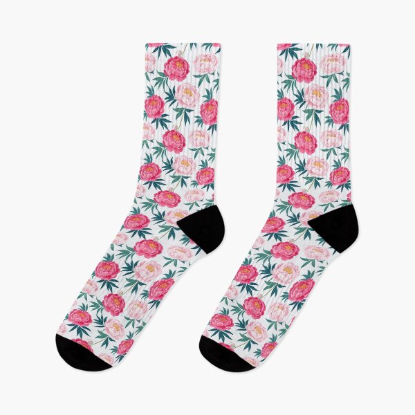 Item preview, Peony Seamless Pattern – Elegant Pink and Red Peonies with Green Leaves designed and sold by WojcikDesigners.