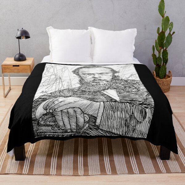 Item preview, Fyodor Dostoevsky - Ink Portrait .2 designed and sold by AliceDelsie.