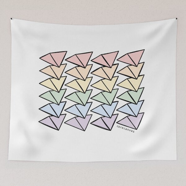 Item preview, Rainbow Pyramid Flowers designed and sold by cerecanvas.