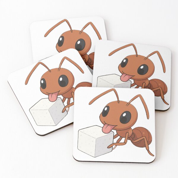 Item preview, Cute Anime Ant Licking Sugar Cube designed and sold by Tik Logy.