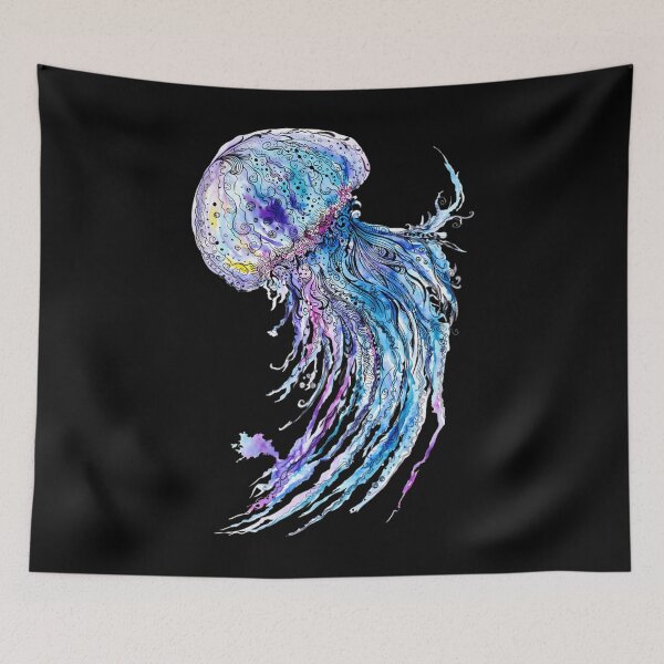 Item preview, Jelly Fish Watercolor And Ink Painting designed and sold by wpyhbesvj32.